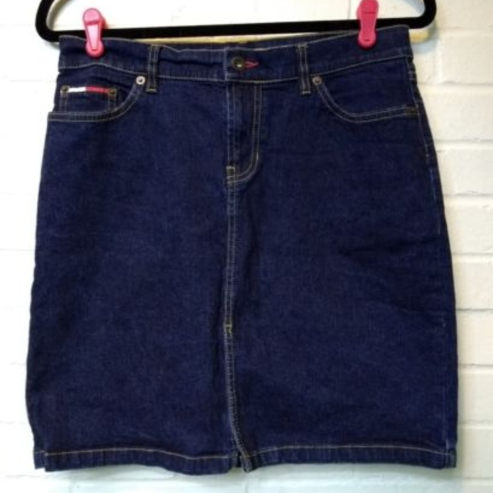 Tommy Jeans Womens Denim Jean Skirt